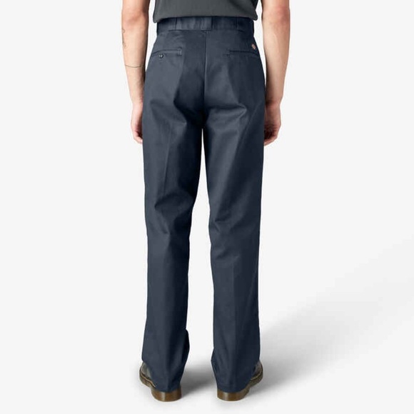 Men’s Dickies Original 874 Original Fit Uniform Work Pants, Navy, 38x32 - Picture 2 of 8
